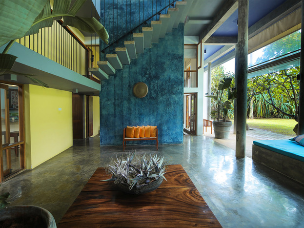 Saffron and Blue